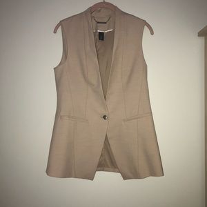 White House Black Market Tan Vest